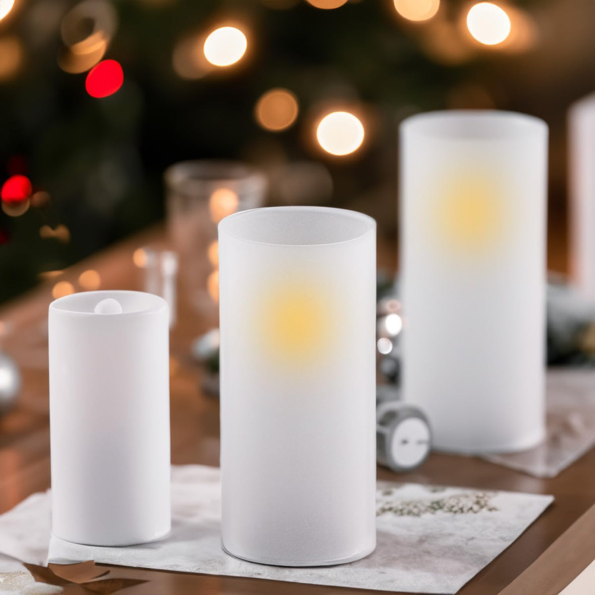 WGVI Hurricane Candle Holder Sleeve, W: 4", Ht: 12", Frosted Glass Cylinder Open Both Ends, Chimney Tube Shade, 12 Piece