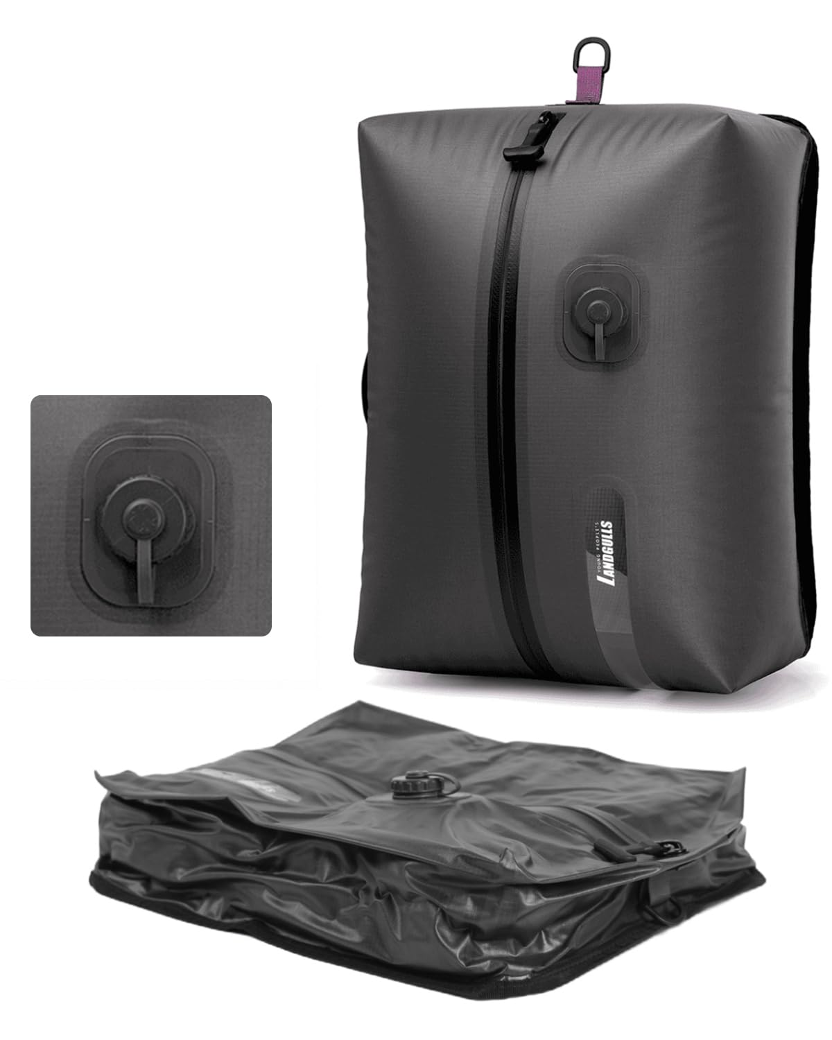 2-Pack 25L Carry On Vacuum Bags with Pump, Overpack Bags for Travel