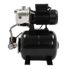 1HP Shallow Well Pump with Pressure Tank, 793GPH Irrigation Jet Pump, 110V Automatic Water Pumps Booster System Max. Head 147.64ft for Garden Lawn Farm Home (Black, 1 Hp)