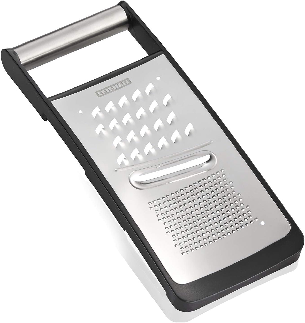Leifheit Micro Cut Proline Fine Vegetable Grater, Silver/Black