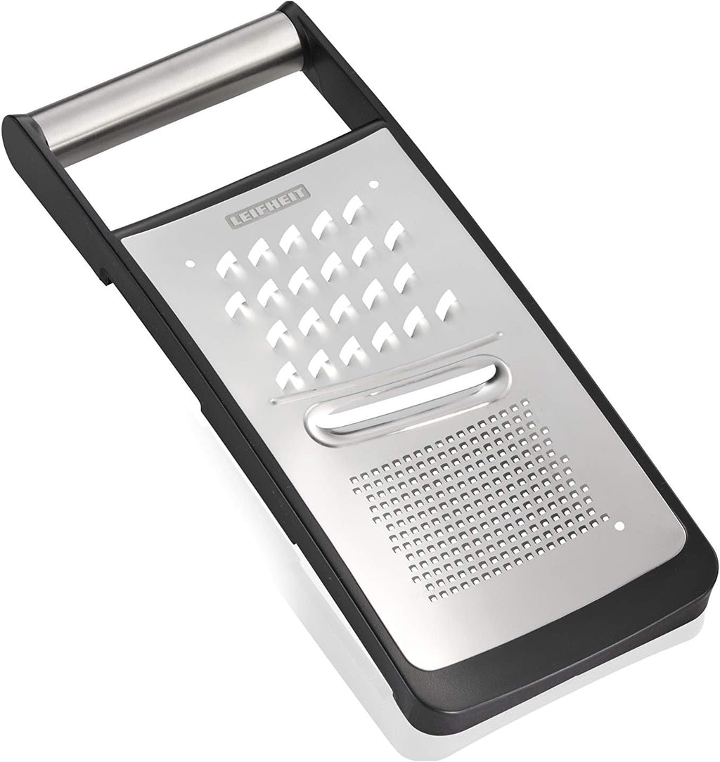 Leifheit Micro Cut S Proline Coarse Grater, Silver/Black