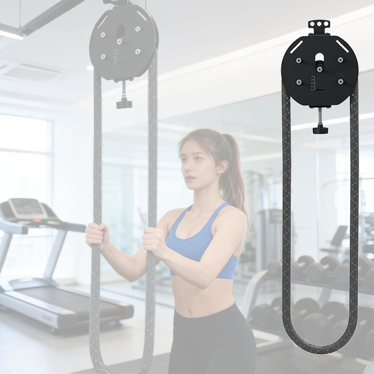Endless Rope Trainer, Home Gym Equipment, Pulley Cable Machine System With Adjustable Resistance, Portable Rope Exercise System For Home Gym, For Arm, Back & Grip Training