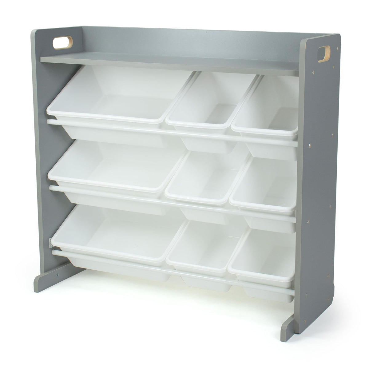 Humble Crew Kids Toy Organizer with Display Shelf, 9 Bins, 3 Tier Storage