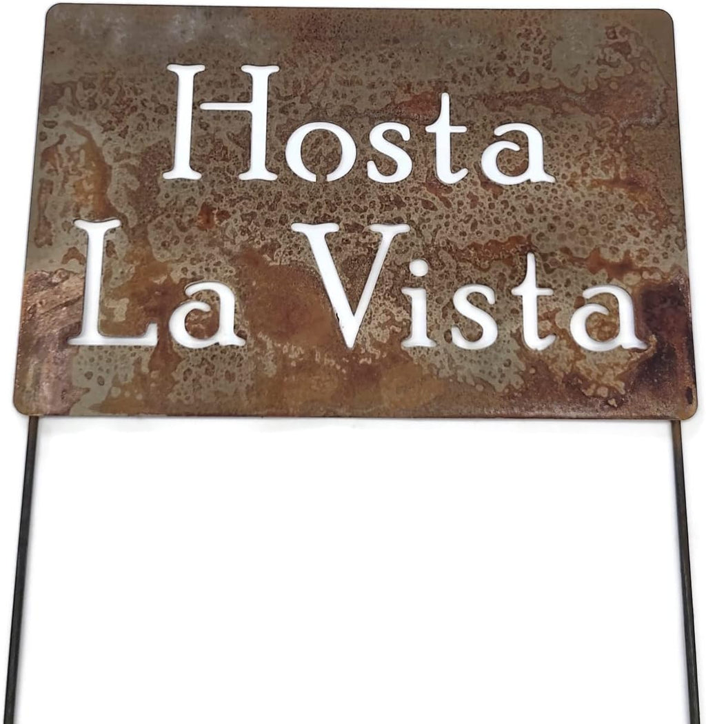 Funny Garden Stake 20 to 33 Inches Tall (Hosta La Vista, XL 33" Tall)