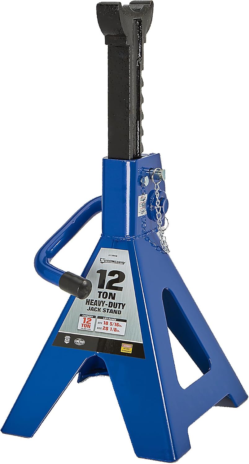 Strongway Double-Locking 12-Ton Jack Stands, 24,000-Lb., Pair