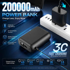 2 Pack 20000mAh Heated clothing Dedicated Battery pack,DC 7V/3A USB 5V/3A