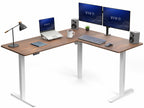 VIVO Black 63 x 55 in Corner Standing Desk, DESK-E3CTB