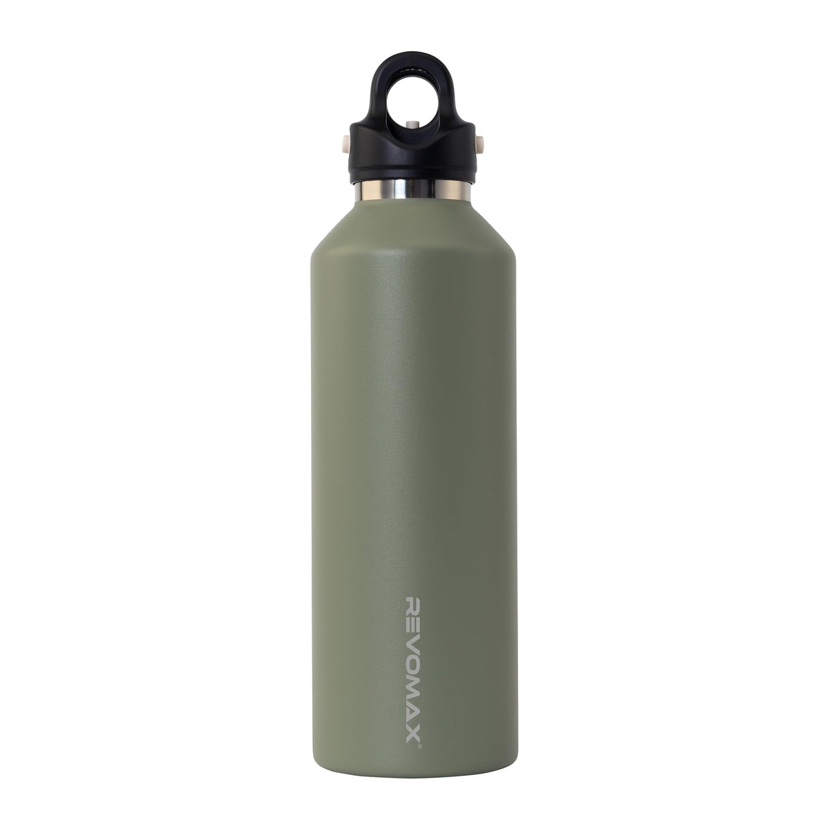 Revomax Titanium Series 20oz (592ml) Insulated Water Bottle, One-Hand Flash Release, Double Wall Vacuum Flask, 36H Cold 18H Hot, Leakproof, BPA Free, Lightweight for Gym, Travel, School - Oxidized