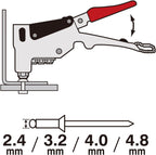 VESSEL RG95 - Ratchet Rivet Gun No.RG-95 1EA