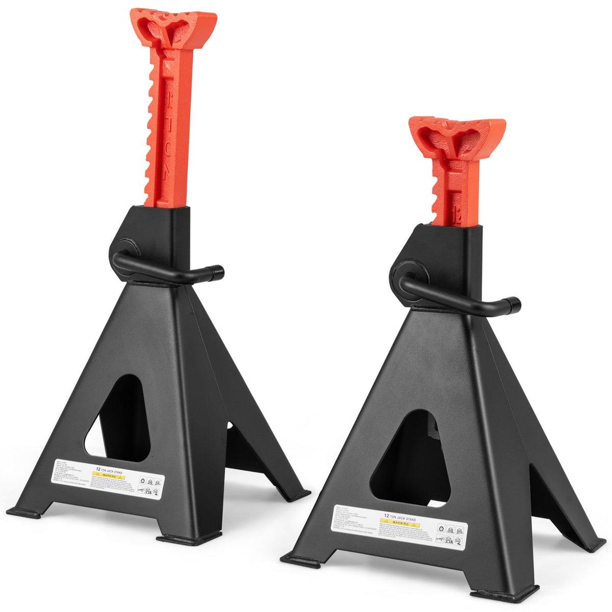 Goplus Jack Stands 12 Ton, 4 Pack 26,400 LBS Jack Stand with 19"-29.5" Adjustable Lifting Height, Handle Lock, Heavy-Duty Car Jack Stand for SUV, Sedan, Pickup, UTV