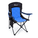 EMERIT 2-Pack Folding Camping Chair, Diamond-Quilted & Adjustable Armrest