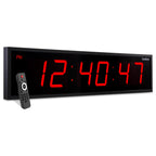 Ivation Oversized Digital Wall Clock with Large LED Display & Timer, 36"