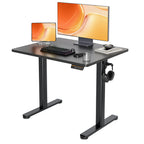 Claiks Electric Height Adjustable Standing Desk, 48x24 Inch, Nature