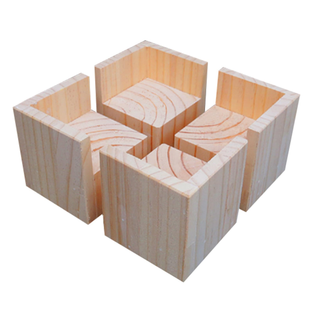 Furniture Risers， 4 Pcs Furniture Risers Wood Table Risers Heavy Duty Bed Raisers Adds 3-20cm Height L Shape Sofa Legs, for Bed Furniture Desk(8cm Increase Height 8cm)