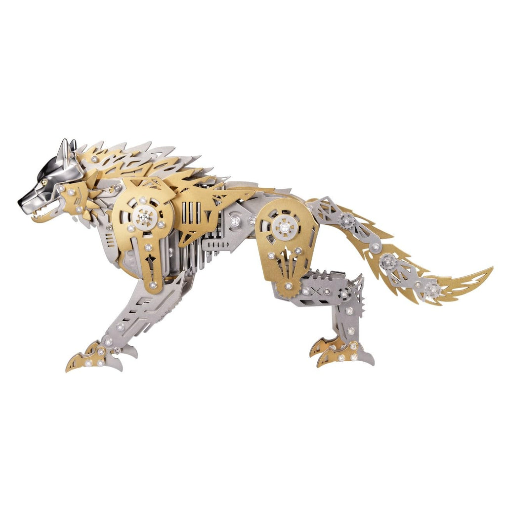 3D Metal Puzzle Werewolf Model Kit, 2000PCS DIY Assemble Steampunk Mechanical Hyperrealistic Werewolf Model, Creative Handcrafted Metal Art Craft Desktop Display & Decoration for Adults
