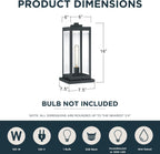 Quoizel Westover 16" Outdoor Pier Mount Light, Earth Black