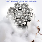 Head Shaver 9.0, 9D Floating Head Shavers for Bald Men, IPX7 Waterproof Wet Dry Shaving, Intelligent LED Display (Silver Set)