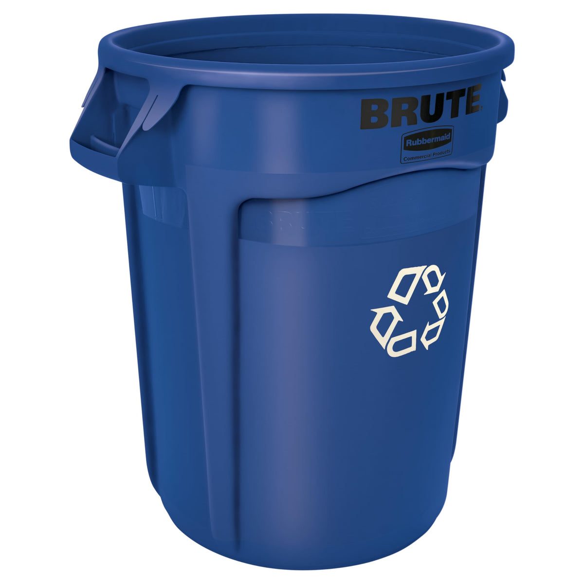 Rubbermaid Commercial Products Brute Trash Can, Blue, 55-Gallon