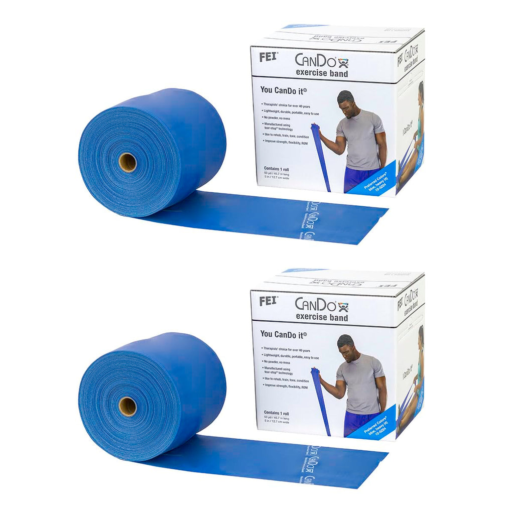 CanDo Twin-Pak Exercise Band, Red, 100 Yard
