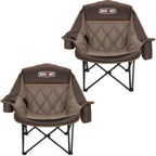Overmont 2-Pack Oversized XL Camping Chairs - 500 lb Support