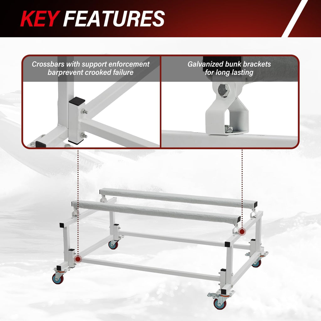 Garvee PWC Dolly Jet Ski Stand Mover Cart, 1000 LBS Capacity