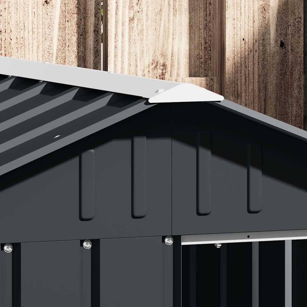 Dog House Anthracite 45.9"x60.2"x32.1" Galvanized Steel Kennel
