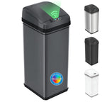 iTouchless 50L / 13 Gal. Dog-Proof Sensor Kitchen Trash Can | Odor Filter