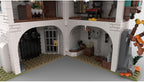 Medieval White Tower Building Kit, Medieval Modular Series Building Blocks Set (1213PCS)