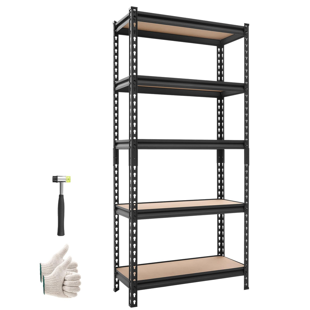 VEVOR Storage Shelves 5-Tier Adjustable 2000 lbs 48"x18"x72" Shelving Unit