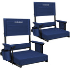 VIVOHOME Adjustable High Back Stadium Seats with Back Support and Cushion