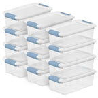 Sterilite Latching Box with Lids for Home and Office, 32 Quart, 6-Pack