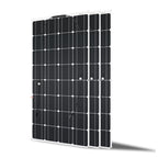 200W 12V (2pcs 100W) Flexible Monocrystalline Solar Panel with Solar Cable Waterproof Photovoltaic Module for Non-Flat Surface