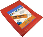 HD Reinforced 12 Mil Waterproof Premium Tarp (Red) (18'x20')