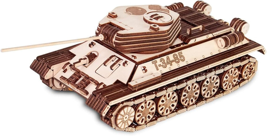 YounggDiy 3D Wooden T-34-85 Tank Model Kit, DIY Military Building Set, Educational STEM Toy, Wood Puzzle for Adults & Teens 965PCS