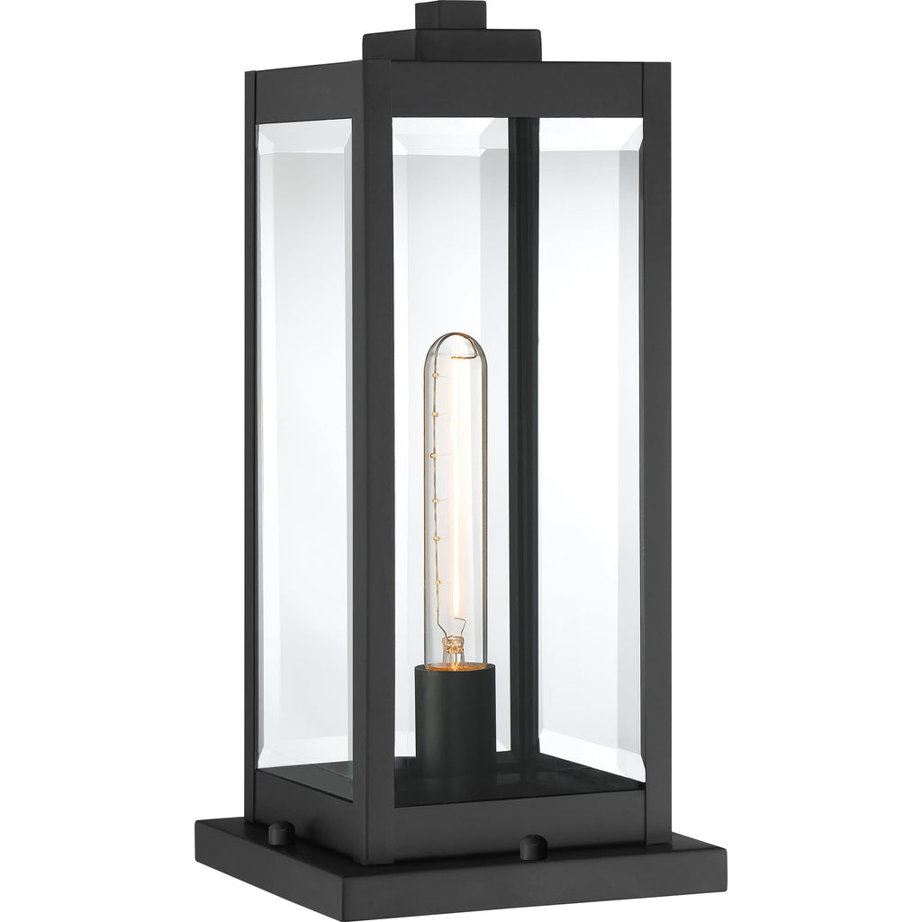 Quoizel Westover 16" Outdoor Pier Mount Light, Earth Black