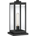 Quoizel Westover 16" Outdoor Pier Mount Light, Earth Black