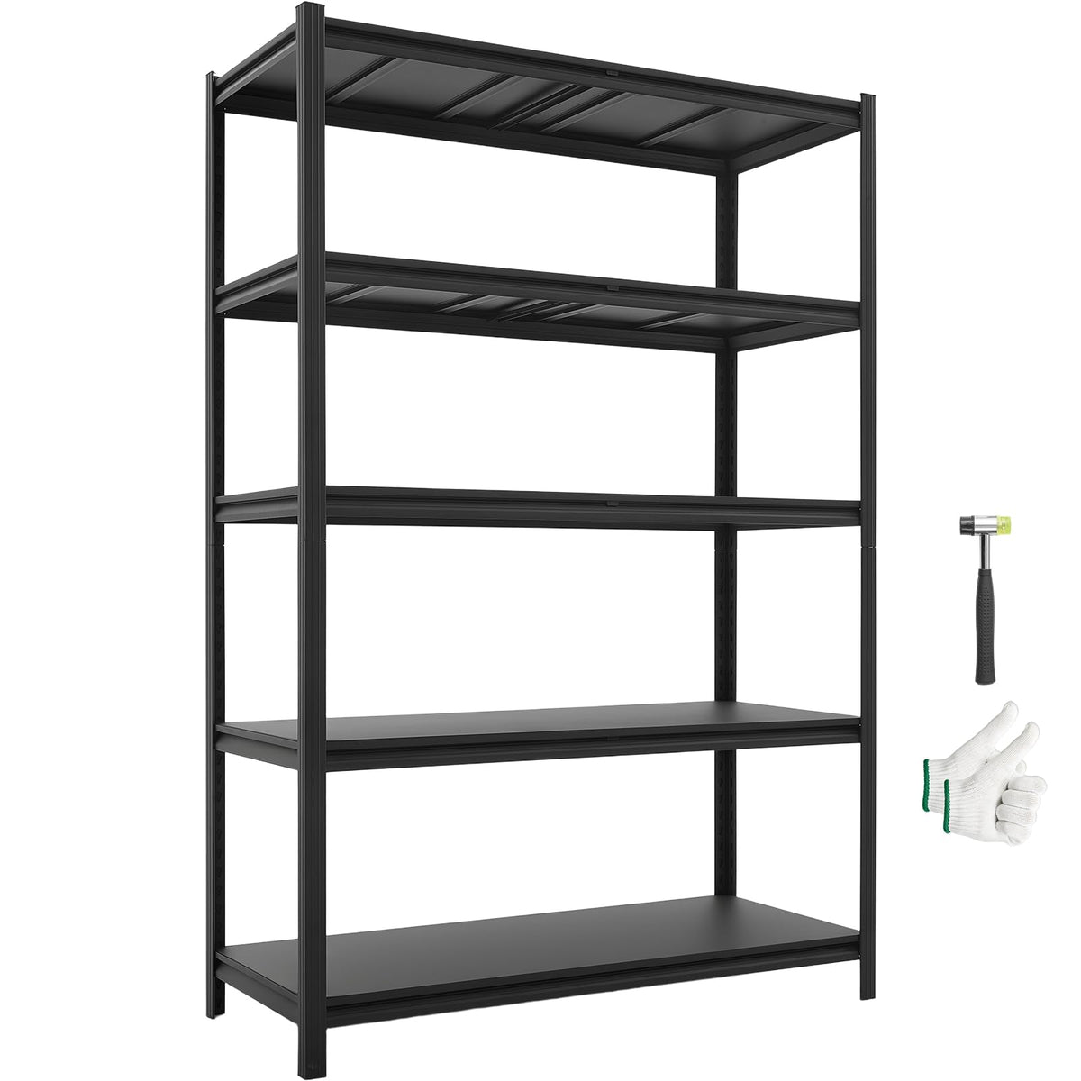 VEVOR Storage Shelves 5-Tier Adjustable 2000 lbs 48"x18"x72" Shelving Unit