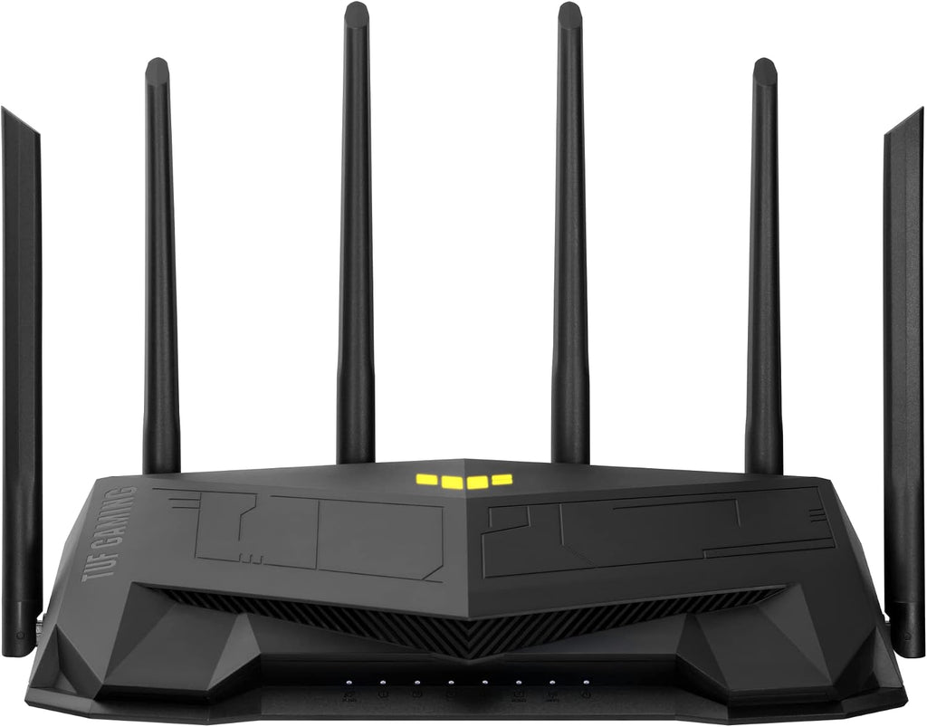 ASUS TUF Gaming WiFi 6 Router (TUF-AX6000) -Dedicated Gaming Port, Dual 2.5G Port, 3 Steps Port Forwarding, Extendable Router with AiMesh (Renewed)