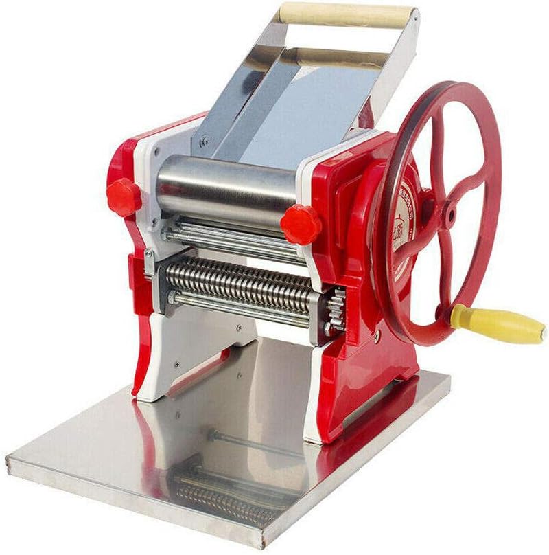 Commercial Pasta Roller Hand Crank Noodle Maker Manual Dough Machine
