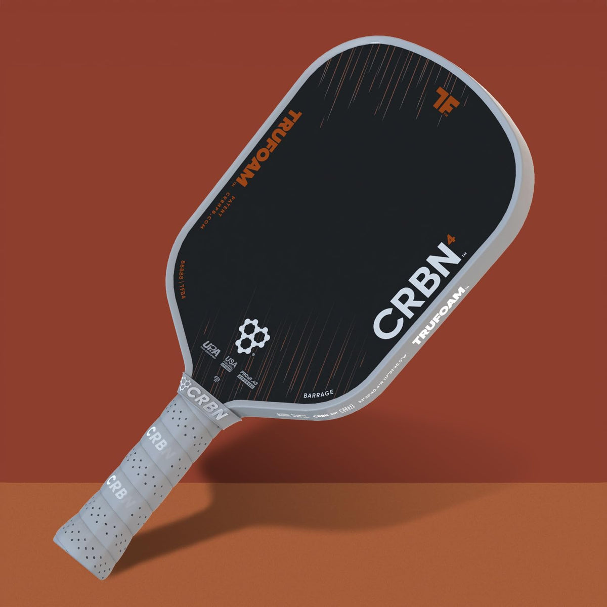 CRBN Pickleball - TruFoam Barrage - Carbon Fiber Pickleball Paddle