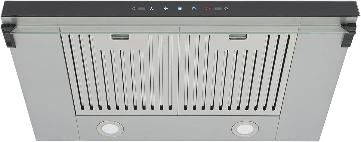 Range Hood 24 Inch Under Cabinet 350CFM Dual Motor 3-Speed Stainless Steel