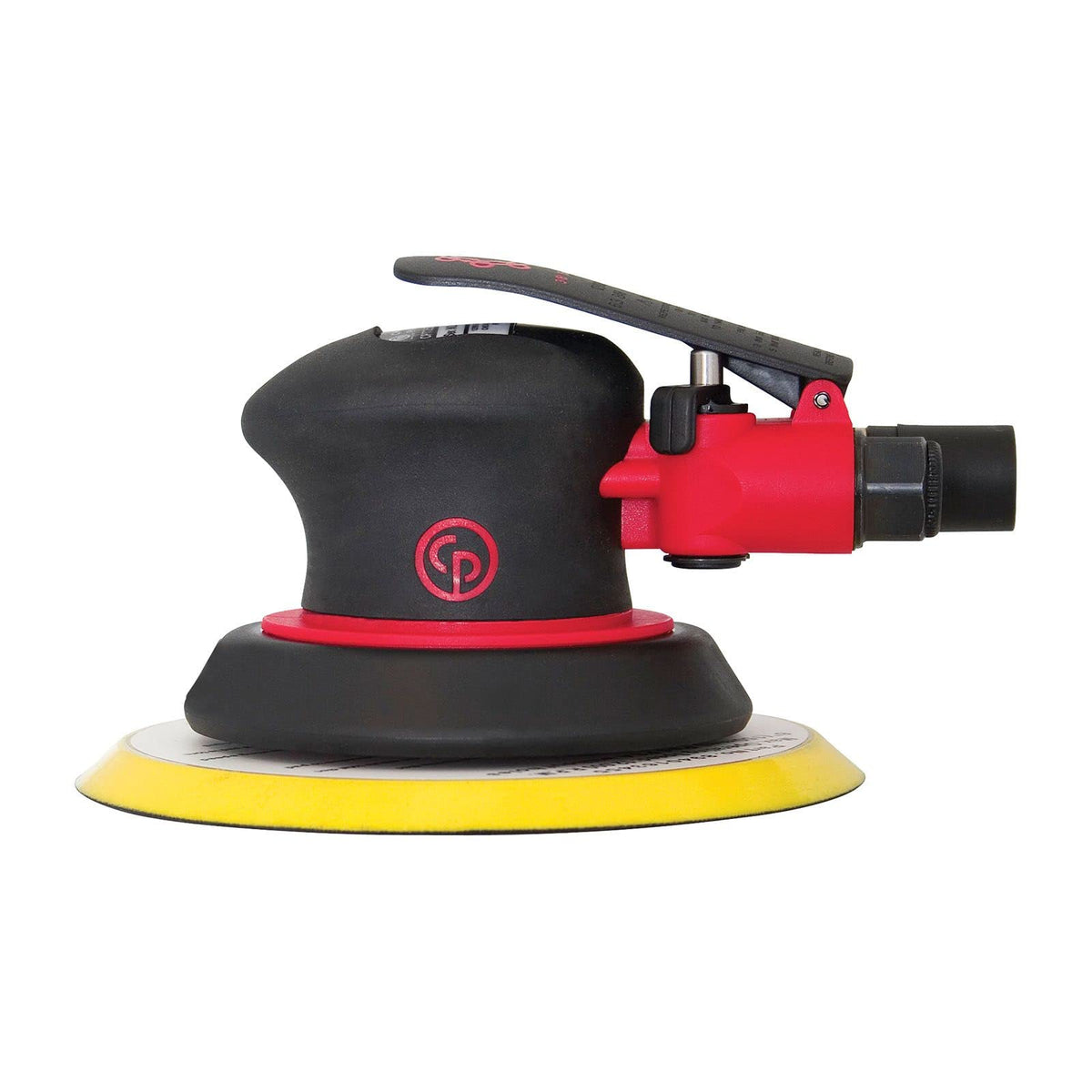 Chicago Pneumatic CP7255H - 6 Inch (150 mm), Air Random Orbital Sander Tool, Non-Vacuum, PSA, 0.28 HP / 210 W, 11000 RPM, Home Improvement, Woodworking, Polisher, Heavy Duty