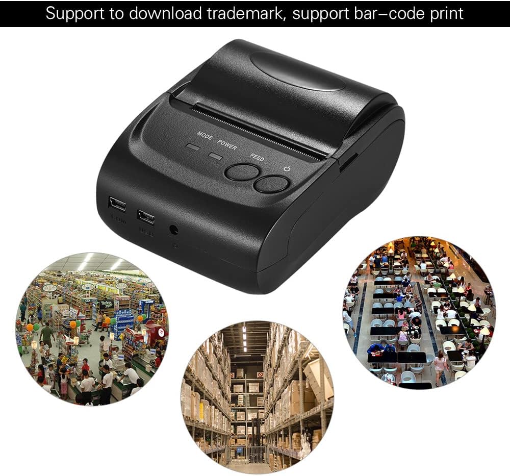 Irfora POS-5802LN Portale Mini 58mm 1 to 8 Wireless USB Thermal Printer Receipt Bill Ticket POS Printing