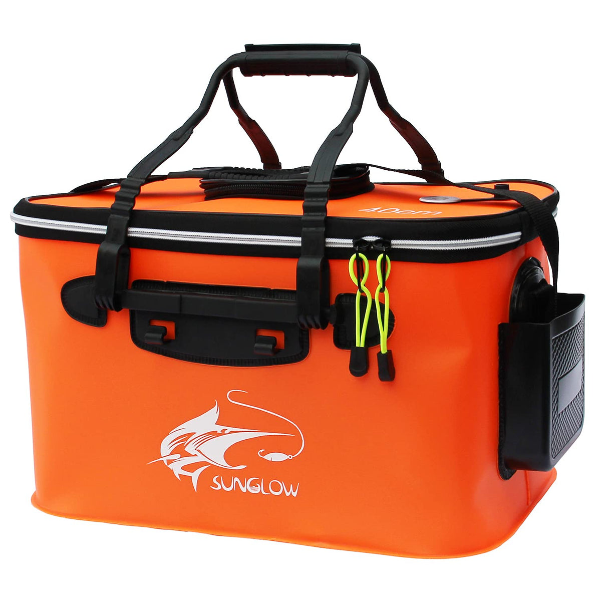 Grneric Fishing Bucket, 6Gallon/8Gallon/10Gallon Foldable Fish Bucket,Live Fish Container Multi-Functional Live Fish Bait Bucket,Outdoor Camping EVA Fishing Bag and Fish Protection Bucket