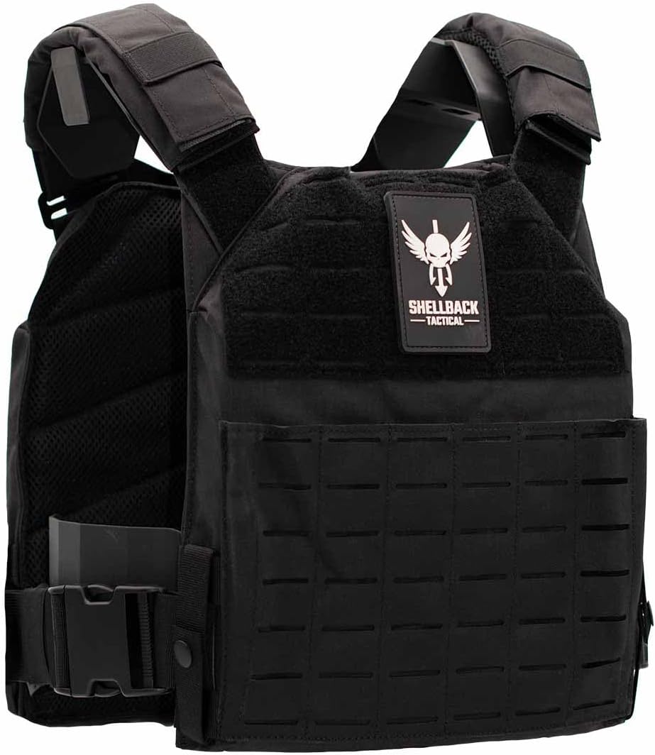 Shellback tactical Physical Fitness Training Vest – Adjustable Weighted Workout Vest for 10x12 Training Plates