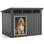VIXZEN Dog House Outdoor & Indoor, Medium Size, Gray