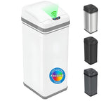 iTouchless Patented 13 G Stainless Steel Sensor Trash Can | AbsorbX Filter