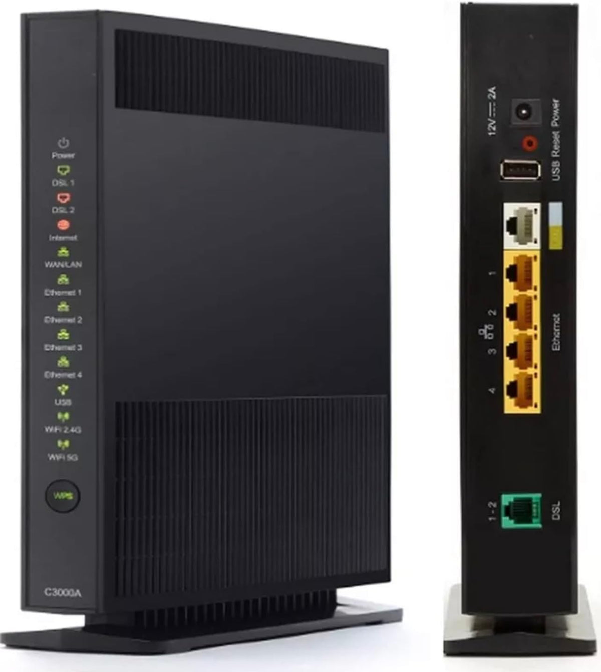 Generic C3000A DSL WiFi Modem Router Compatible with CenturyLink | C3000A Modem Router | High-Speed Internet with Dual-Band 802.11n/ac WiFi OEM Packaging