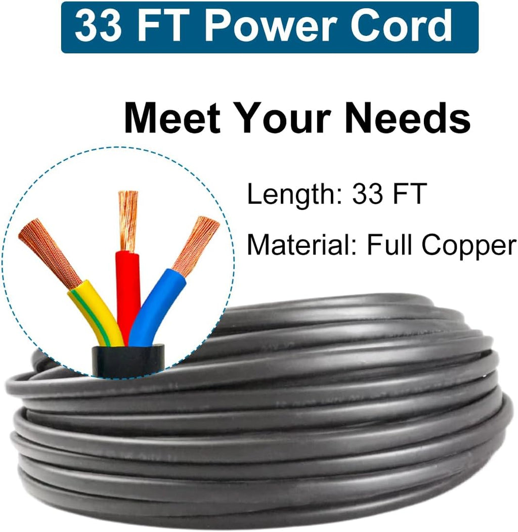 2" Deep Well Submersible Pump, 1/2 HP 110V Deep Well Pump with 33FT Cord