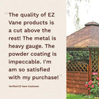EZ Vane Steel Bass Weathervane with Wind Cups — 4-Sided Mount